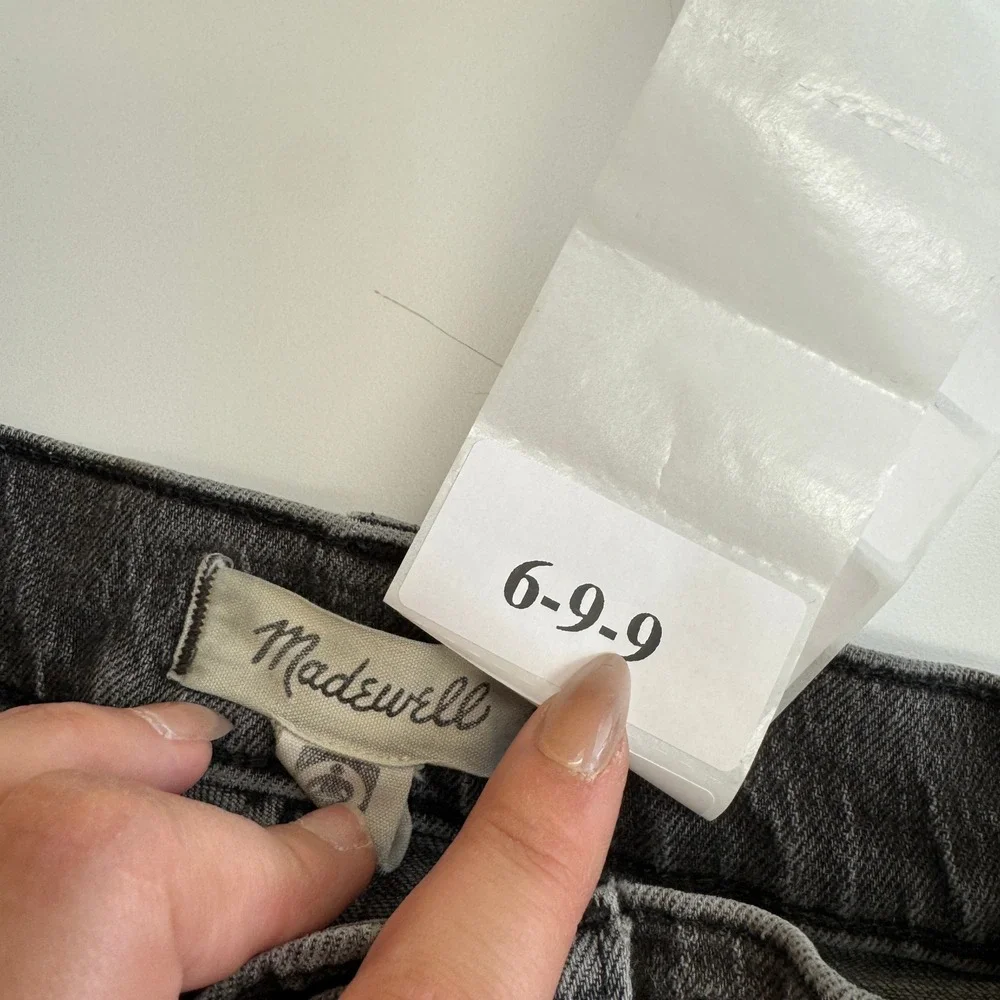 Madewell Jeans Womens 25P Gray The Perfect Vintage‎ High Rise Straight